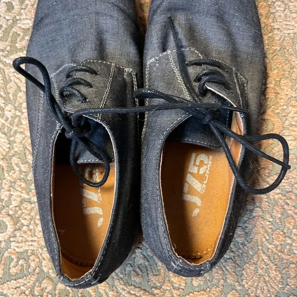 J75 By Jump Mens Primo Oxford Dress Shoes Round Toe Medium grayish Size …‎